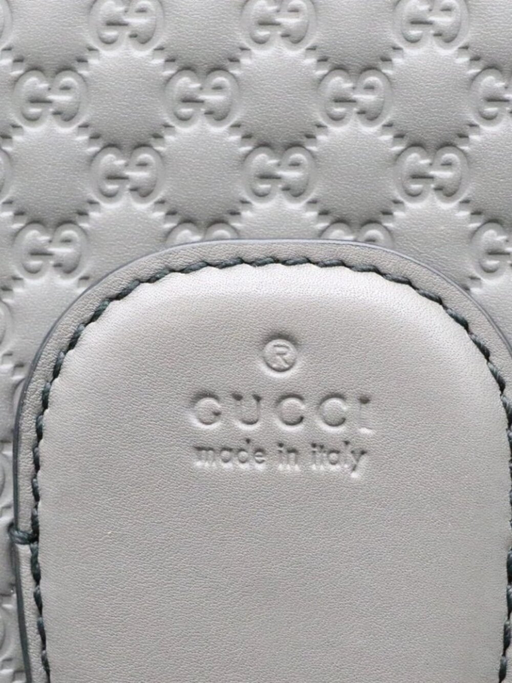 Gucci Emily Micro Guccisima Horsebit Medium Chain Bag - Gray - Picture 5 of 15